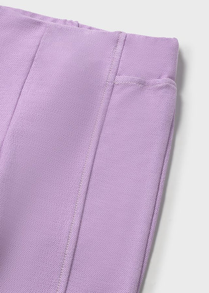 Twill flared leggings