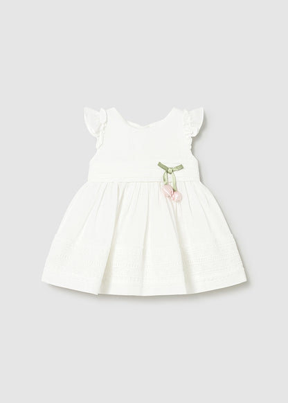 Guipure lace belt dress