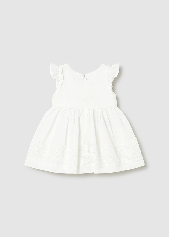 Guipure lace belt dress