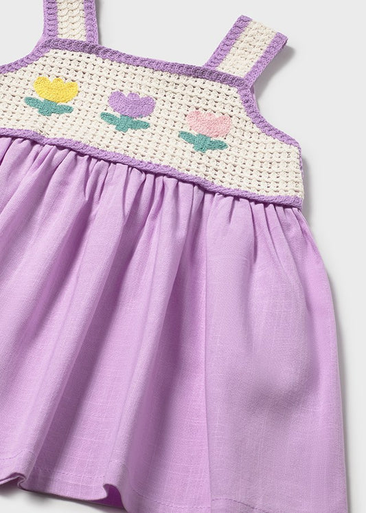 Vestito combinato crochet