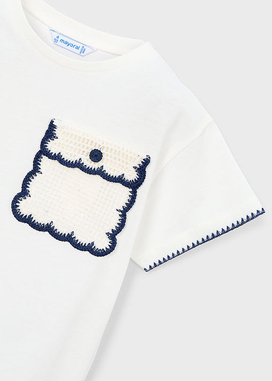 S/s T-shirt with appliqué