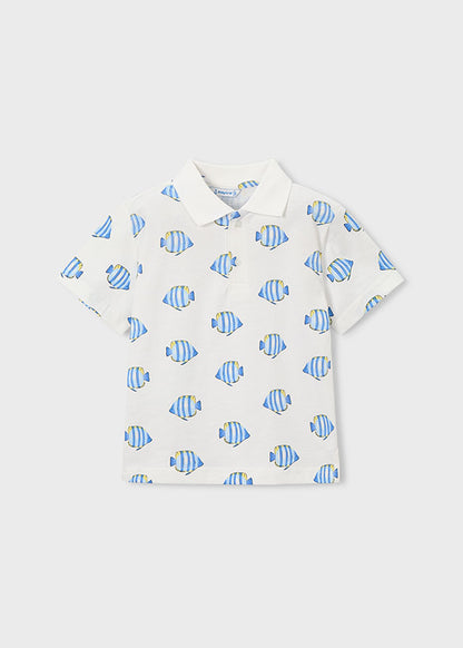 Printed s/s polo