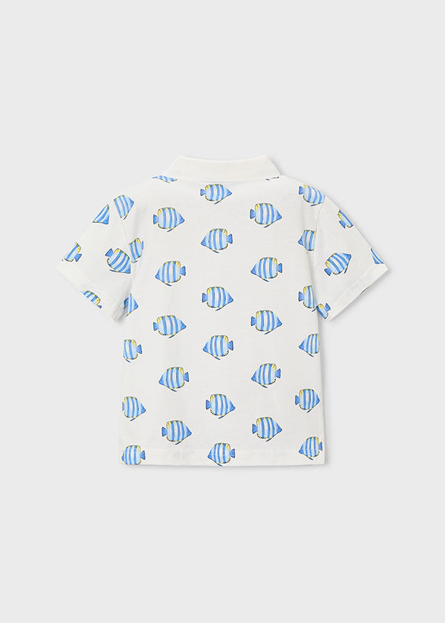 Printed s/s polo