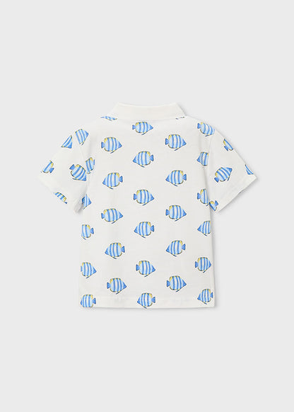 Printed s/s polo