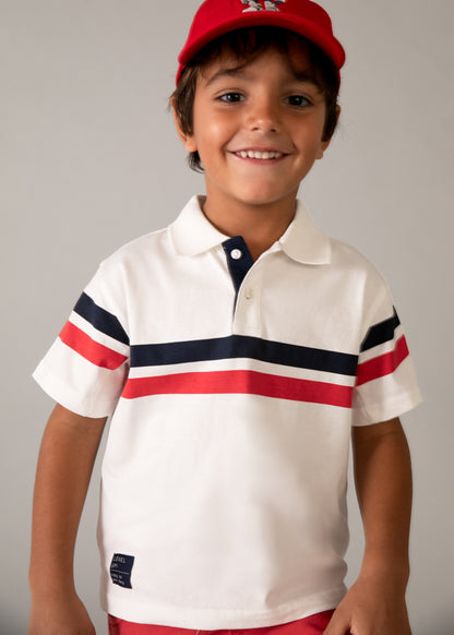 Polo s/s striped