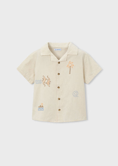 S/s shirt with embroidery