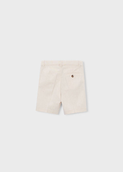 Linen suiting Bermuda shorts