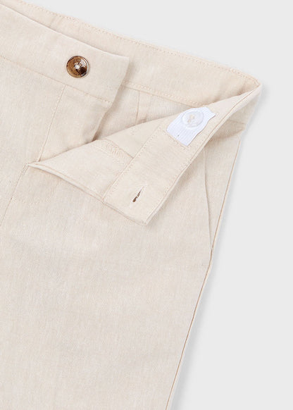 Linen suiting Bermuda shorts