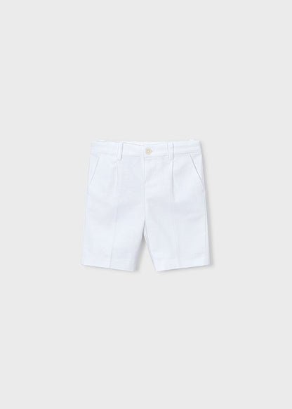 Linen suiting Bermuda shorts