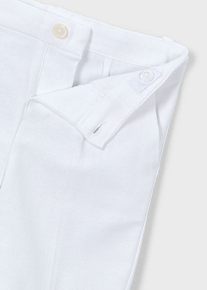Linen suiting Bermuda shorts