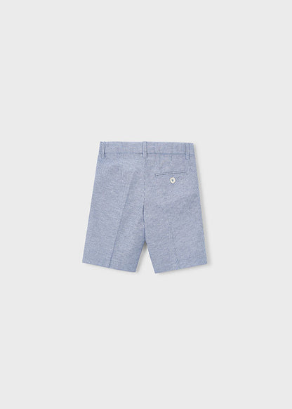 Linen suiting Bermuda shorts