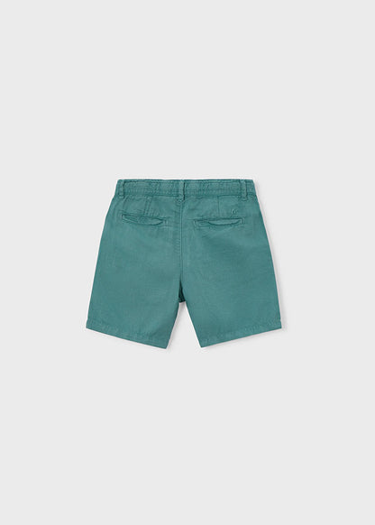 Relaxed linen Bermuda shorts
