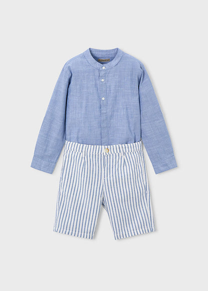 Compl.bermuda lino suiting