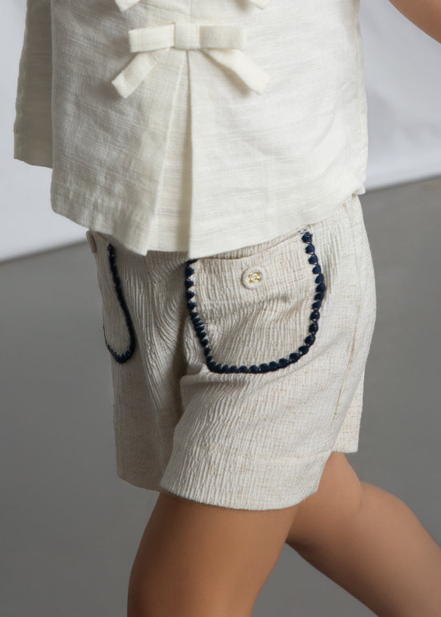 Pantalone corto tasche