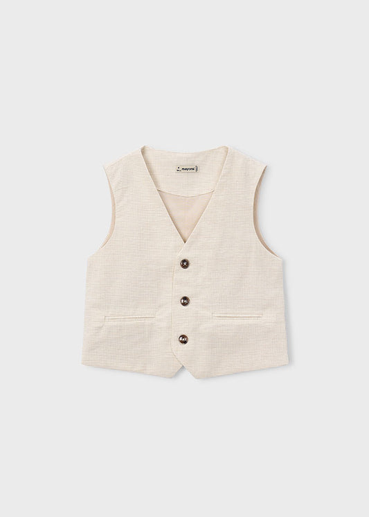 Linen suiting waistcoat