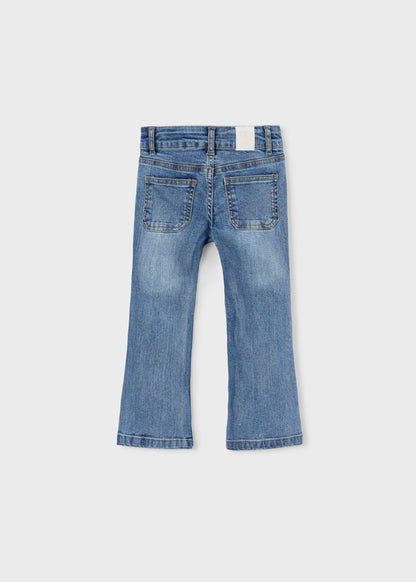 Pantalone denim flare low wai