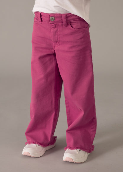 Pantalone twill wide leg