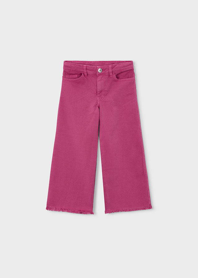 Pantalone twill wide leg