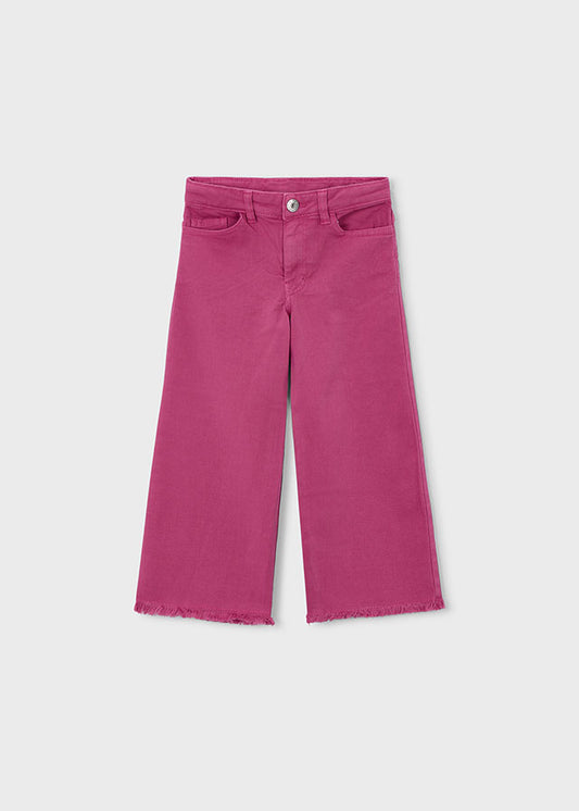 Pantalone twill wide leg