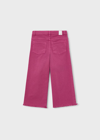 Pantalone twill wide leg