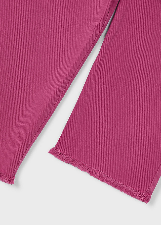 Pantalone twill wide leg