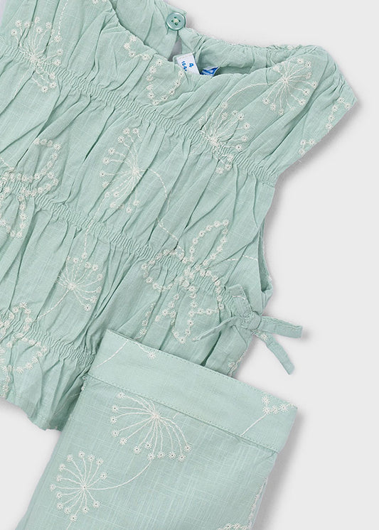 Comp. pantalone lungo ricamo
