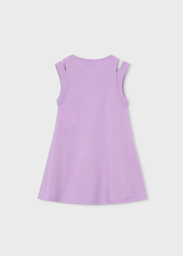 Cut-out studded dress