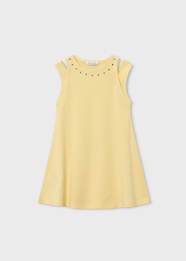 Cut-out studded dress