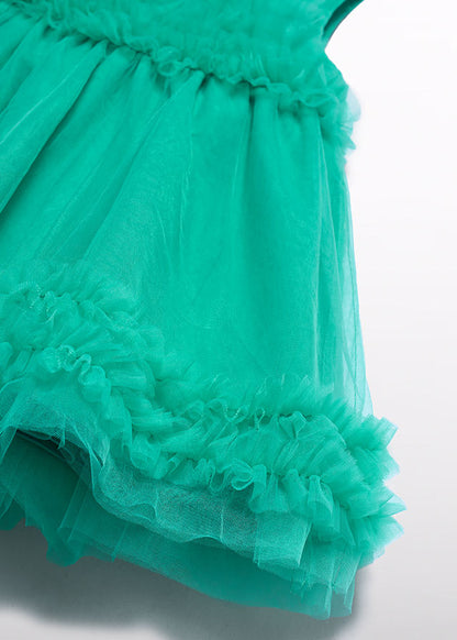 Ruffled tulle dress
