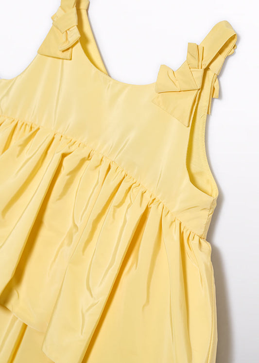 Vestito tafetan volant