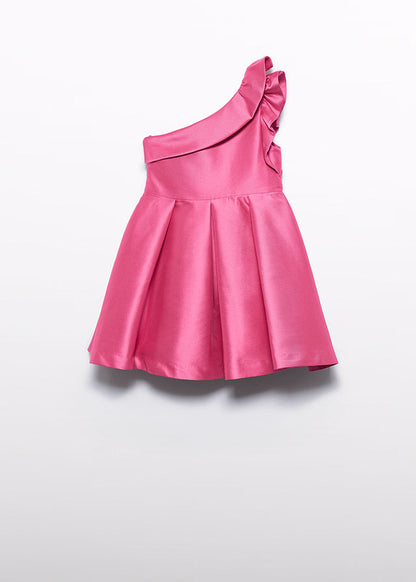 Vestito mikado asimmetrico