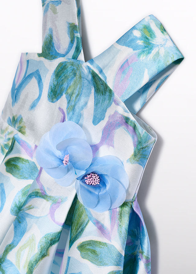 Vestito mikado stampato