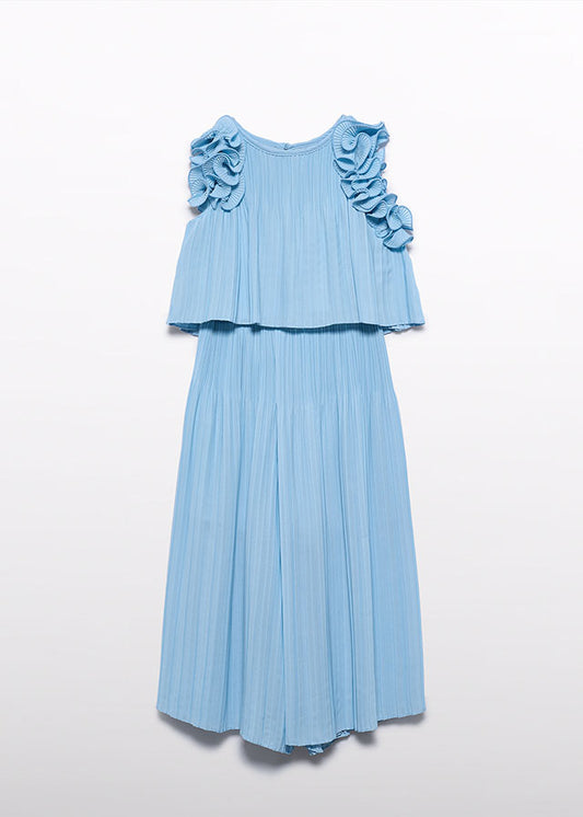 Compl. pantalone chiffon plis