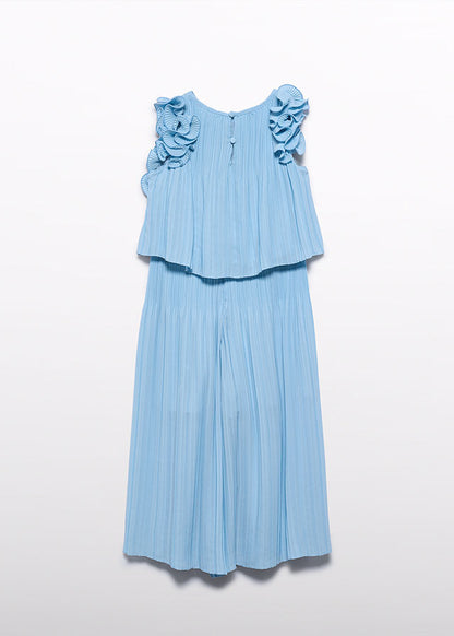 Compl. pantalone chiffon plis
