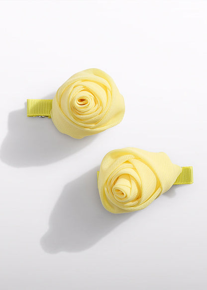 Chiffon flower clip set