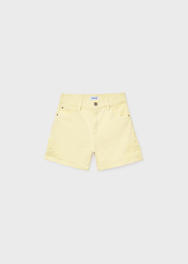 Pantalone corto cot. fantasia