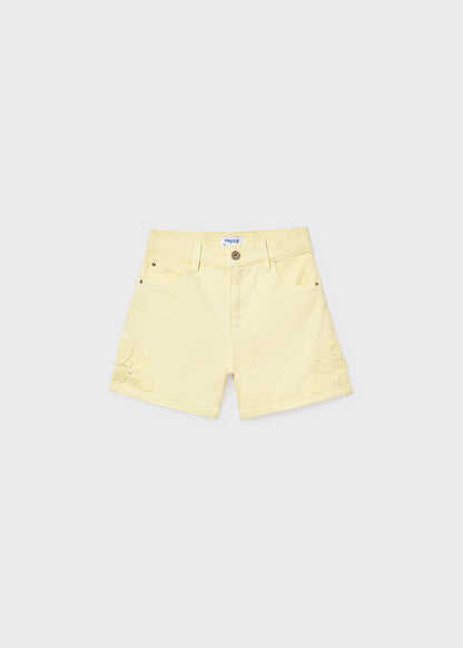 Pantalone corto cot. fantasia