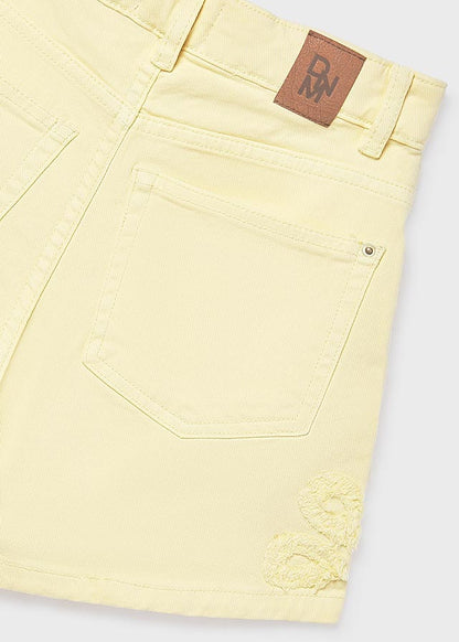 Pantalone corto cot. fantasia
