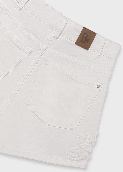 Pantalone corto cot. fantasia