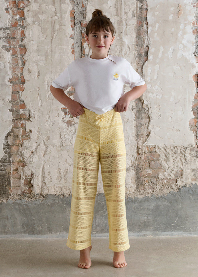 Pantalone lungo tipo crochet