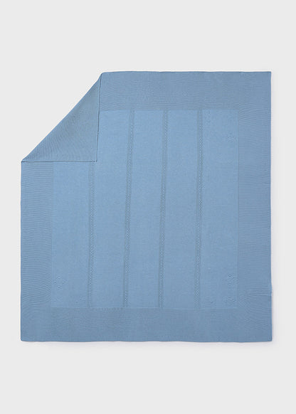 Knitted cotton blanket