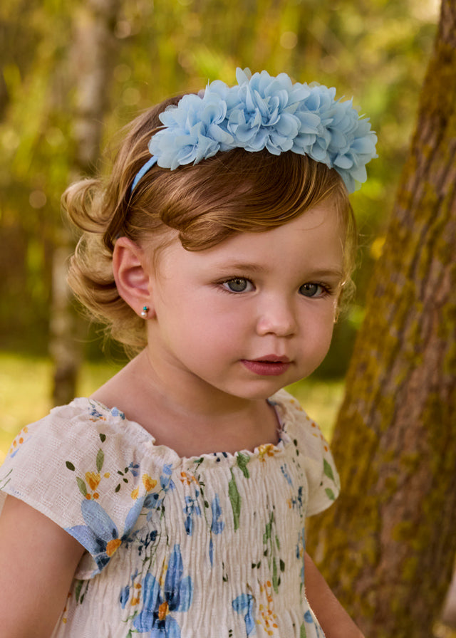 Cerchietto fiori tulle