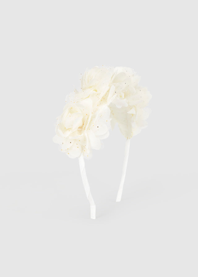 Cerchietto fiori tulle