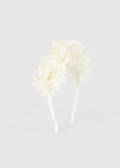 Cerchietto fiori tulle