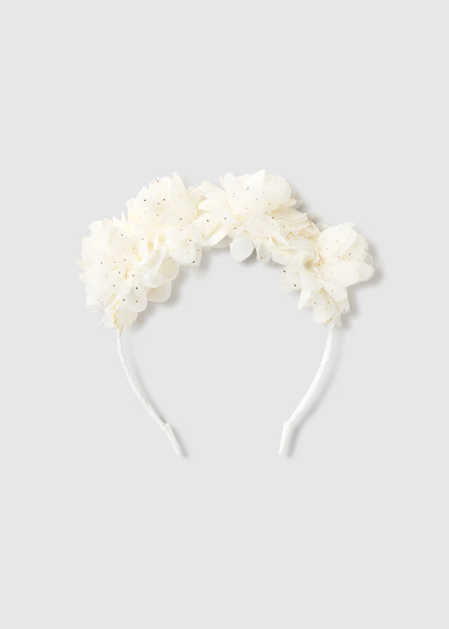 Cerchietto fiori tulle