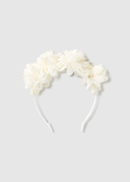 Cerchietto fiori tulle