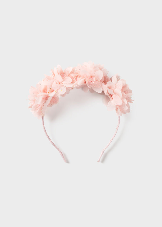 Cerchietto fiori tulle
