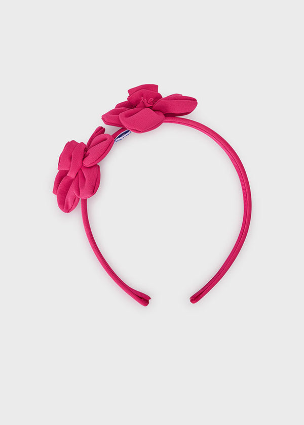 Crepe flower headband