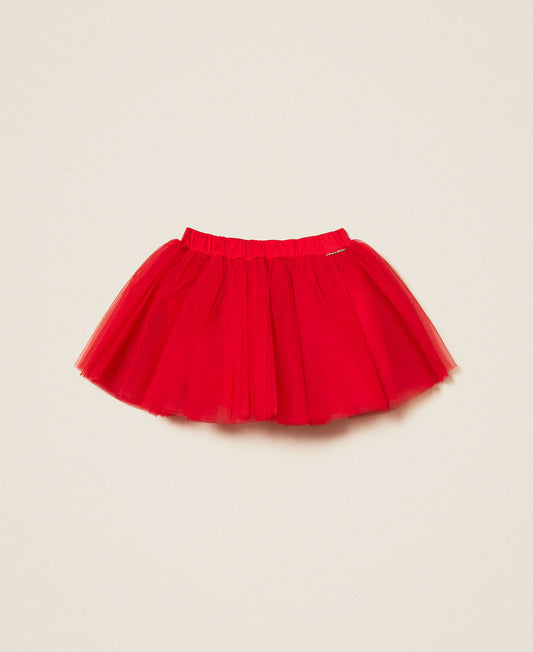 Gonna bambina Twinset in tulle multistrato color magenta