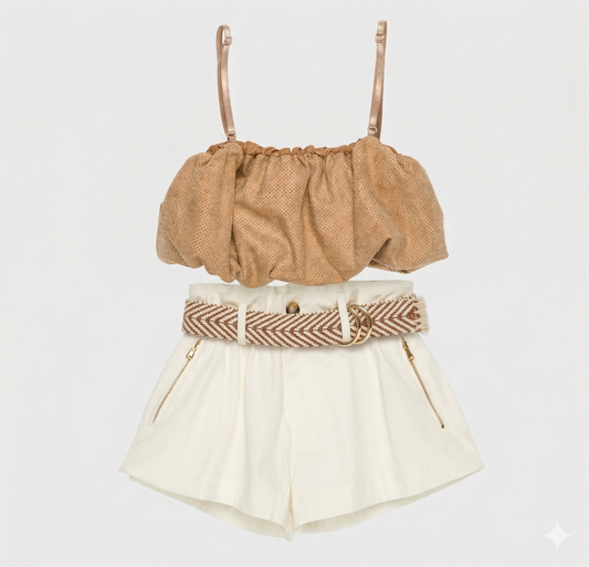 Completo ragazzina con cintura